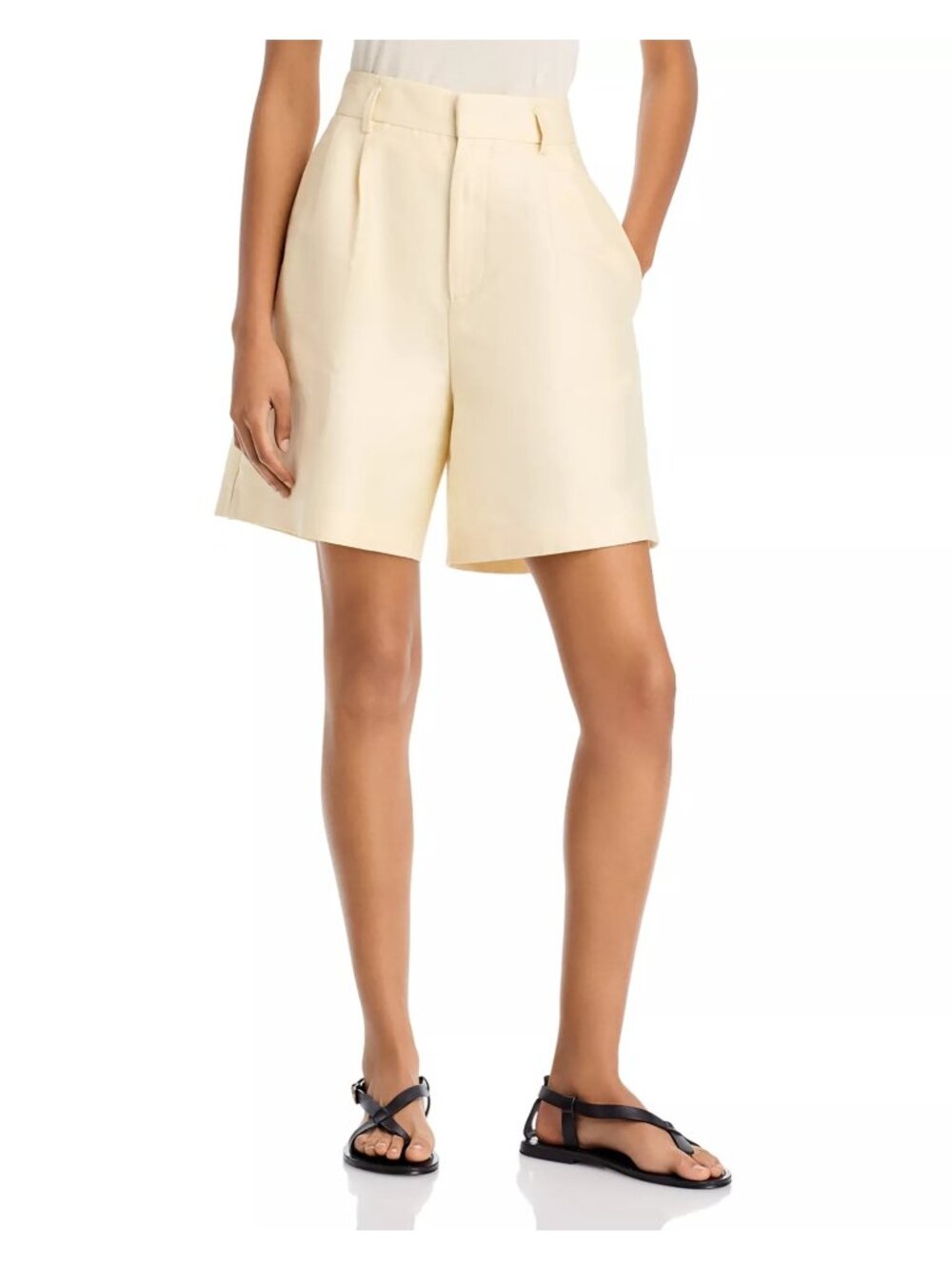 NWT Fabiana Filippi High Rise Shorts Light Beige Womens Size 48